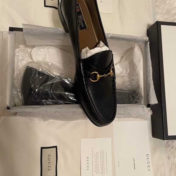 SOLD!!!!!!!!!!!!!!! GUCCI HORSEBIT LEATHER LOAFERS FLATS EURO 42 - Picture 6 of 6